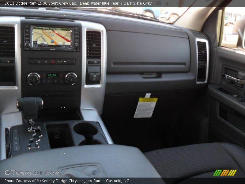 Deep Water Blue Pearl / Dark Slate Gray 2011 Dodge Ram 1500 Sport Crew Cab