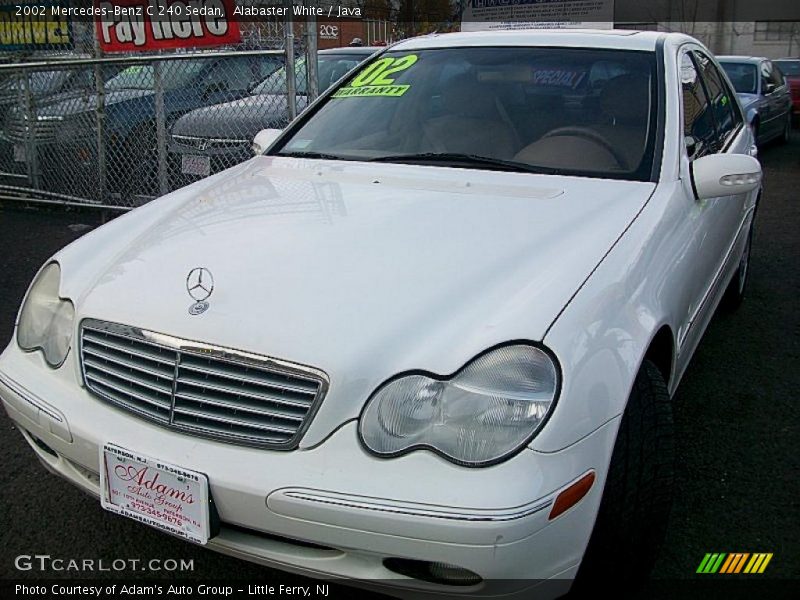 Alabaster White / Java 2002 Mercedes-Benz C 240 Sedan