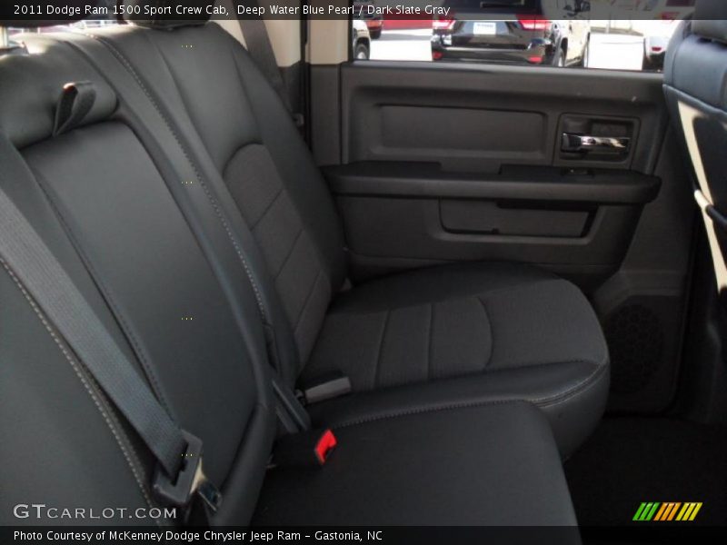 Deep Water Blue Pearl / Dark Slate Gray 2011 Dodge Ram 1500 Sport Crew Cab