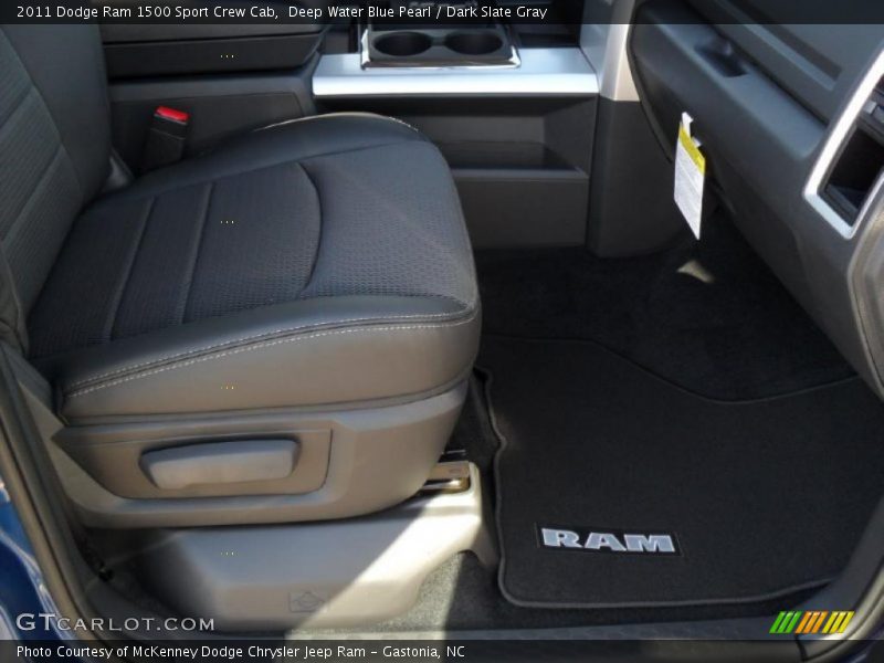 Deep Water Blue Pearl / Dark Slate Gray 2011 Dodge Ram 1500 Sport Crew Cab