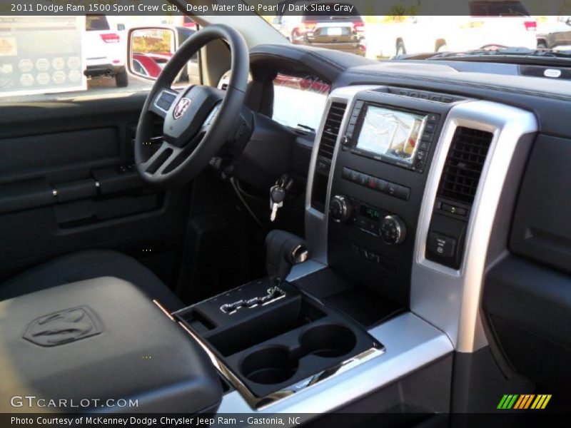 Deep Water Blue Pearl / Dark Slate Gray 2011 Dodge Ram 1500 Sport Crew Cab
