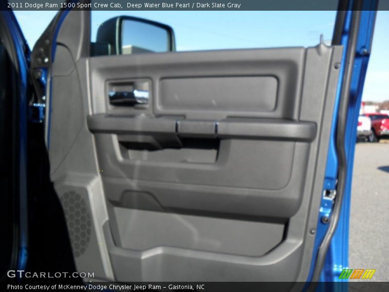 Deep Water Blue Pearl / Dark Slate Gray 2011 Dodge Ram 1500 Sport Crew Cab