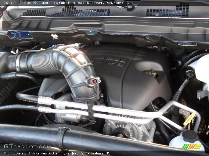 Deep Water Blue Pearl / Dark Slate Gray 2011 Dodge Ram 1500 Sport Crew Cab