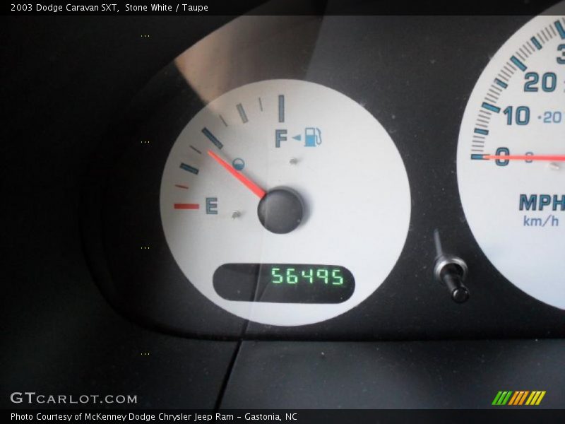 Stone White / Taupe 2003 Dodge Caravan SXT