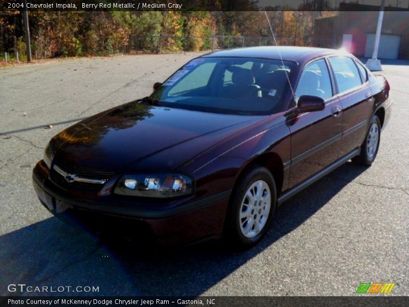 Berry Red Metallic / Medium Gray 2004 Chevrolet Impala