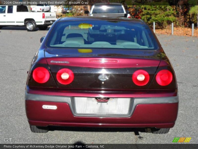 Berry Red Metallic / Medium Gray 2004 Chevrolet Impala
