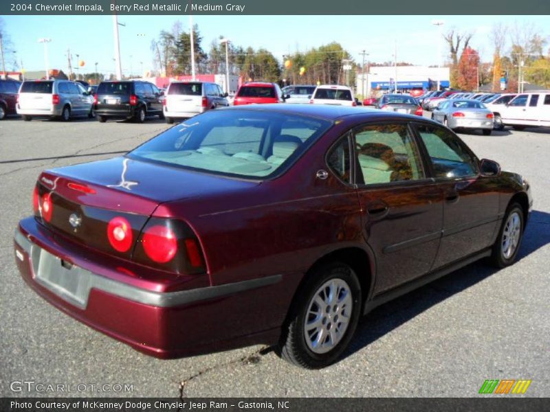 Berry Red Metallic / Medium Gray 2004 Chevrolet Impala