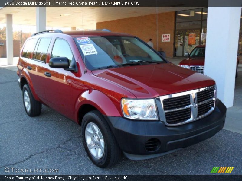 Inferno Red Crystal Pearl / Dark/Light Slate Gray 2008 Dodge Durango SXT
