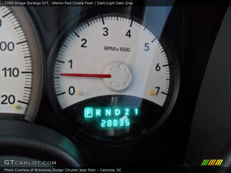 Inferno Red Crystal Pearl / Dark/Light Slate Gray 2008 Dodge Durango SXT