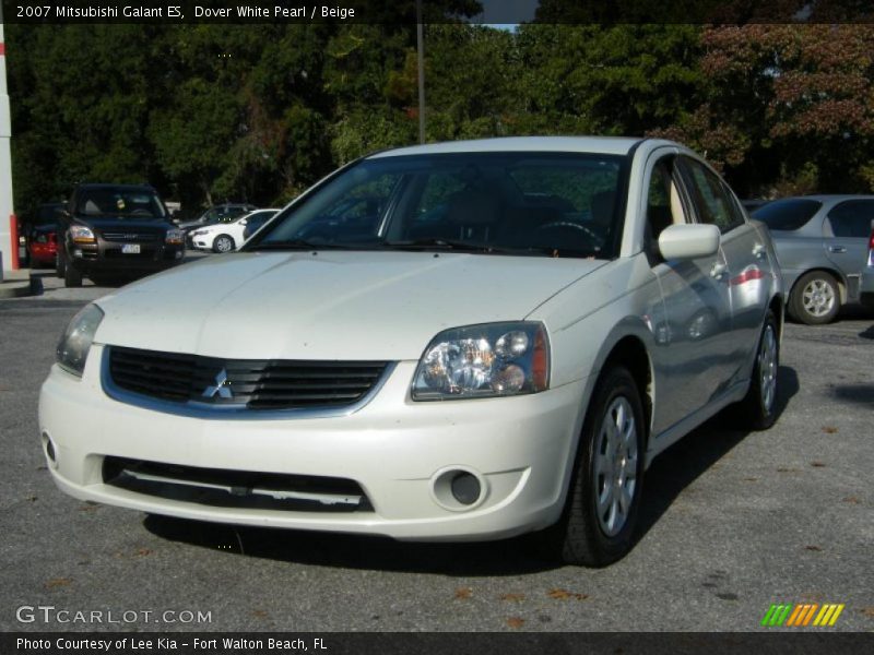 Dover White Pearl / Beige 2007 Mitsubishi Galant ES