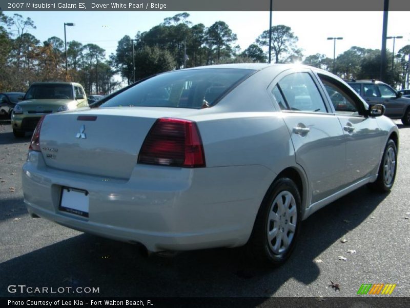 Dover White Pearl / Beige 2007 Mitsubishi Galant ES