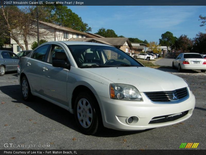 Dover White Pearl / Beige 2007 Mitsubishi Galant ES