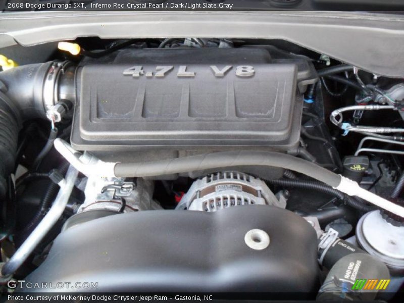  2008 Durango SXT Engine - 4.7 Liter SOHC 16-Valve Flex-Fuel V8