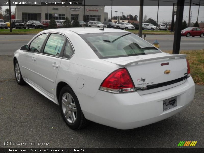 Summit White / Neutral 2011 Chevrolet Impala LT