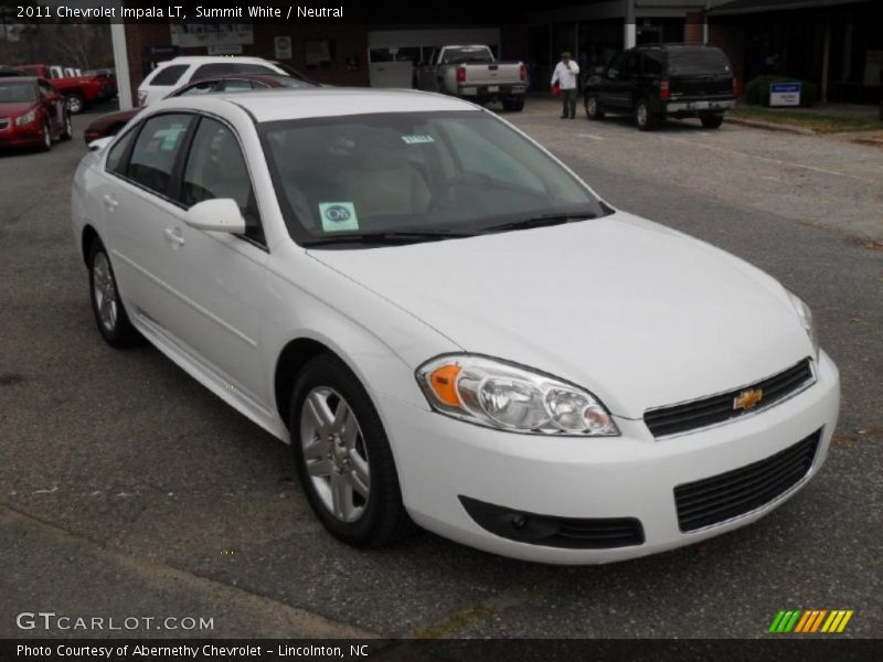 Summit White / Neutral 2011 Chevrolet Impala LT