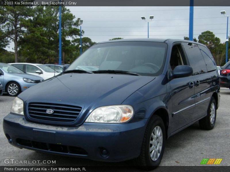 Blue Sapphire / Gray 2003 Kia Sedona LX