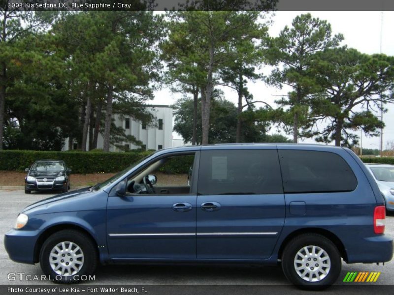 Blue Sapphire / Gray 2003 Kia Sedona LX