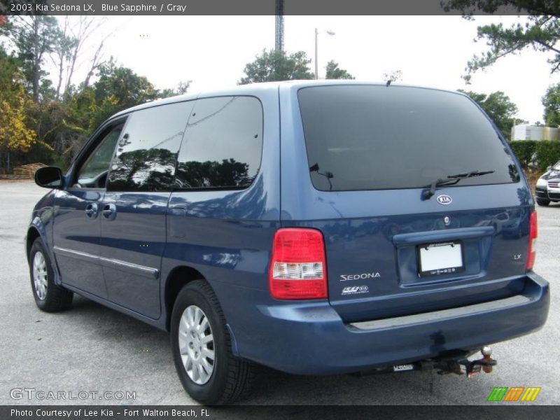 Blue Sapphire / Gray 2003 Kia Sedona LX