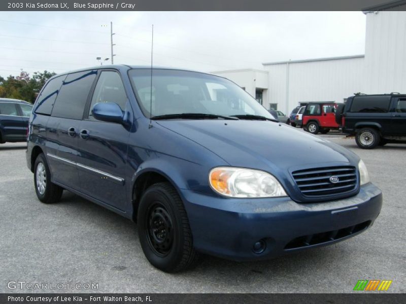 Blue Sapphire / Gray 2003 Kia Sedona LX