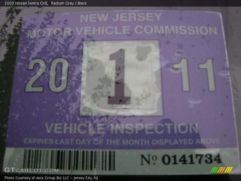 Radium Gray / Black 2003 Nissan Sentra GXE