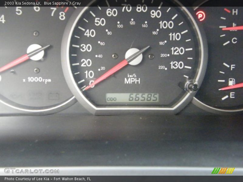 Blue Sapphire / Gray 2003 Kia Sedona LX