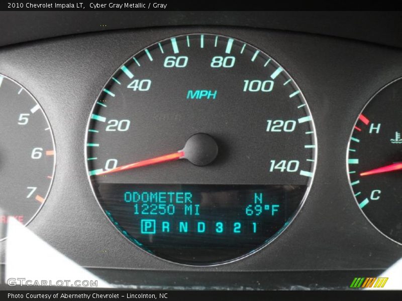 Cyber Gray Metallic / Gray 2010 Chevrolet Impala LT