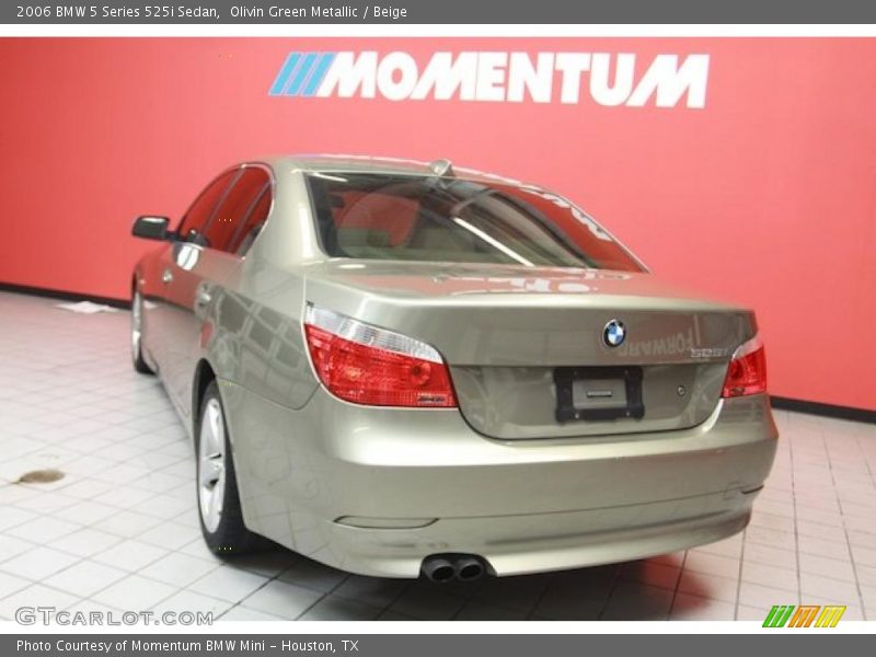 Olivin Green Metallic / Beige 2006 BMW 5 Series 525i Sedan