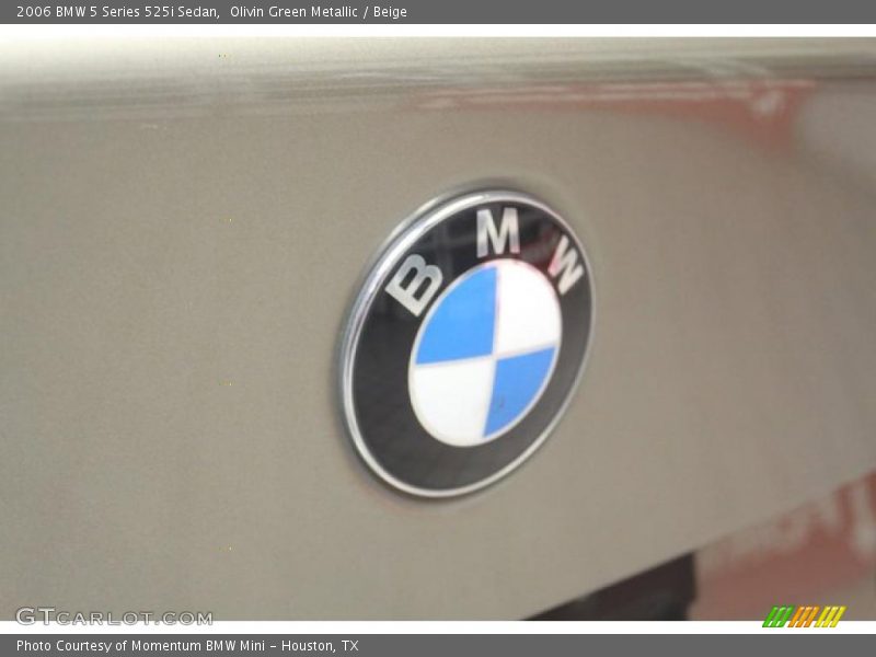 Olivin Green Metallic / Beige 2006 BMW 5 Series 525i Sedan