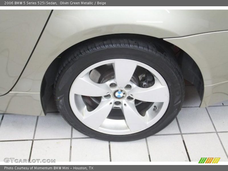 Olivin Green Metallic / Beige 2006 BMW 5 Series 525i Sedan