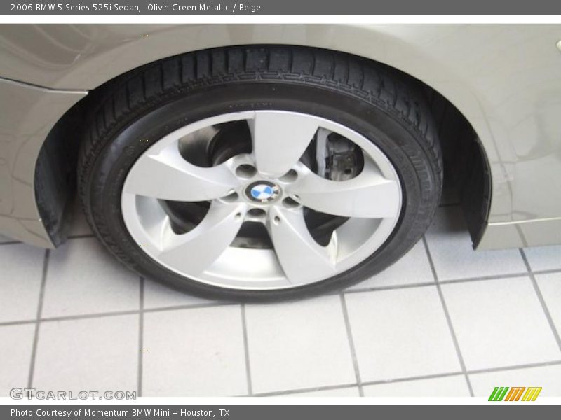 Olivin Green Metallic / Beige 2006 BMW 5 Series 525i Sedan