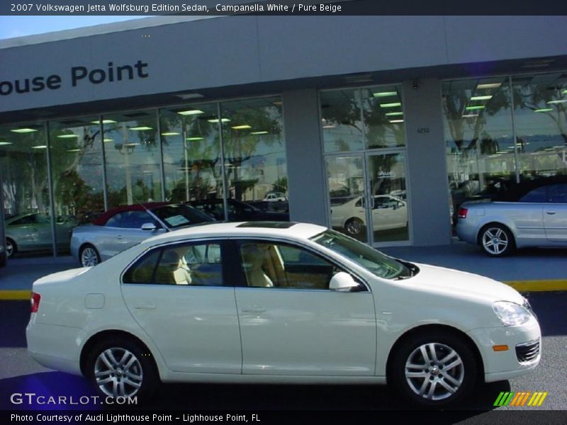 Campanella White / Pure Beige 2007 Volkswagen Jetta Wolfsburg Edition Sedan