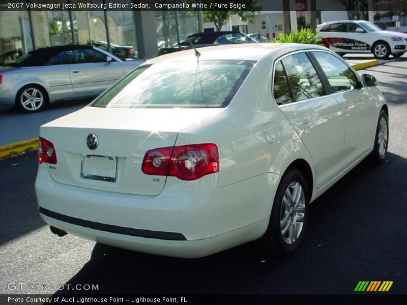 Campanella White / Pure Beige 2007 Volkswagen Jetta Wolfsburg Edition Sedan