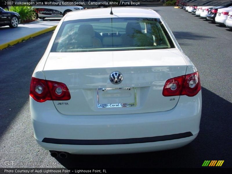 Campanella White / Pure Beige 2007 Volkswagen Jetta Wolfsburg Edition Sedan