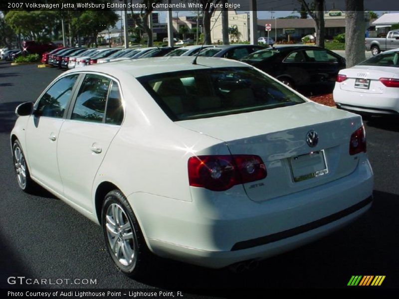 Campanella White / Pure Beige 2007 Volkswagen Jetta Wolfsburg Edition Sedan