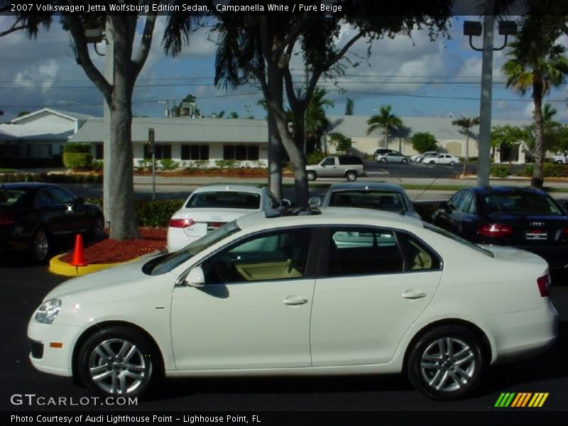 Campanella White / Pure Beige 2007 Volkswagen Jetta Wolfsburg Edition Sedan