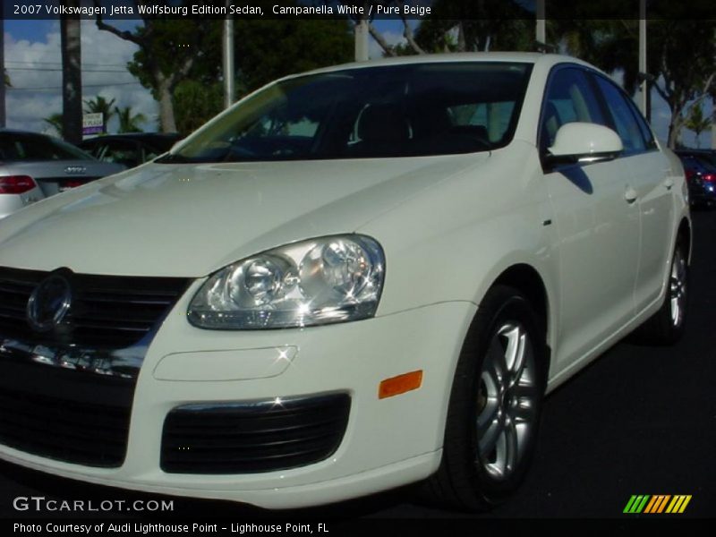 Campanella White / Pure Beige 2007 Volkswagen Jetta Wolfsburg Edition Sedan