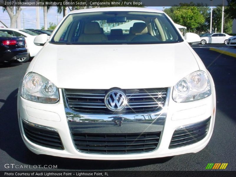 Campanella White / Pure Beige 2007 Volkswagen Jetta Wolfsburg Edition Sedan