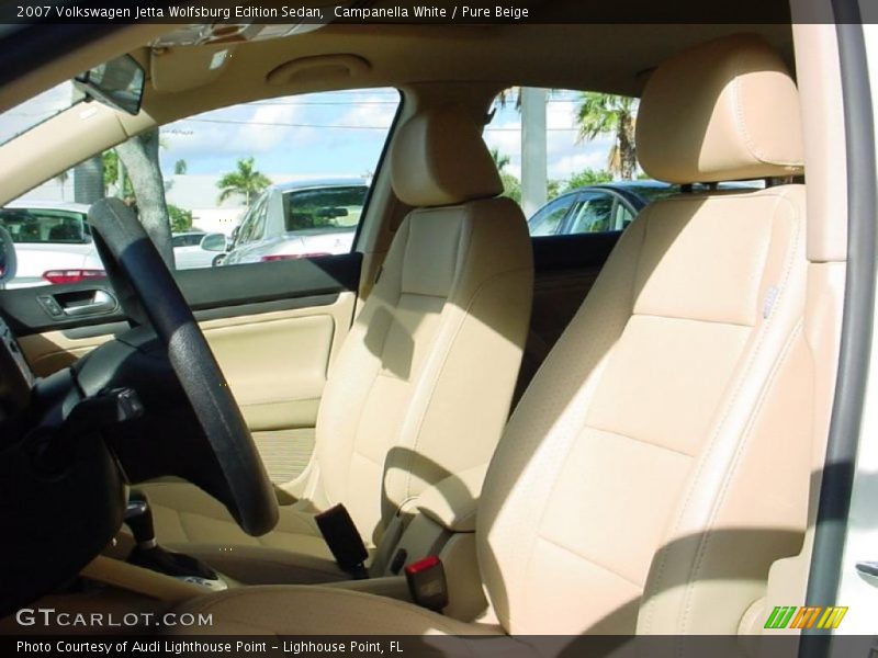 Campanella White / Pure Beige 2007 Volkswagen Jetta Wolfsburg Edition Sedan