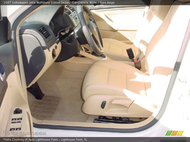 Campanella White / Pure Beige 2007 Volkswagen Jetta Wolfsburg Edition Sedan