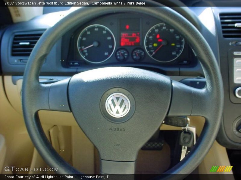 Campanella White / Pure Beige 2007 Volkswagen Jetta Wolfsburg Edition Sedan