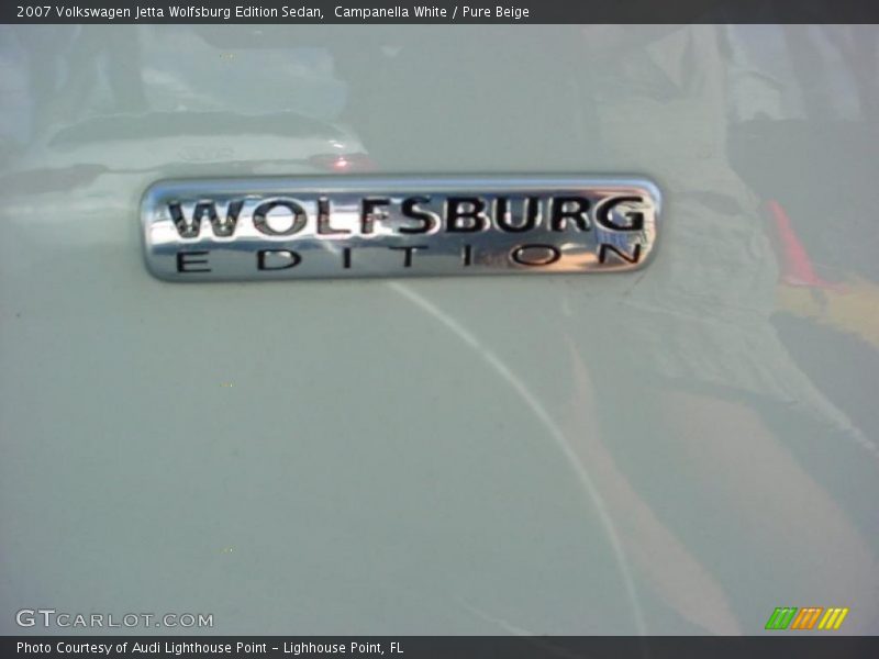Campanella White / Pure Beige 2007 Volkswagen Jetta Wolfsburg Edition Sedan