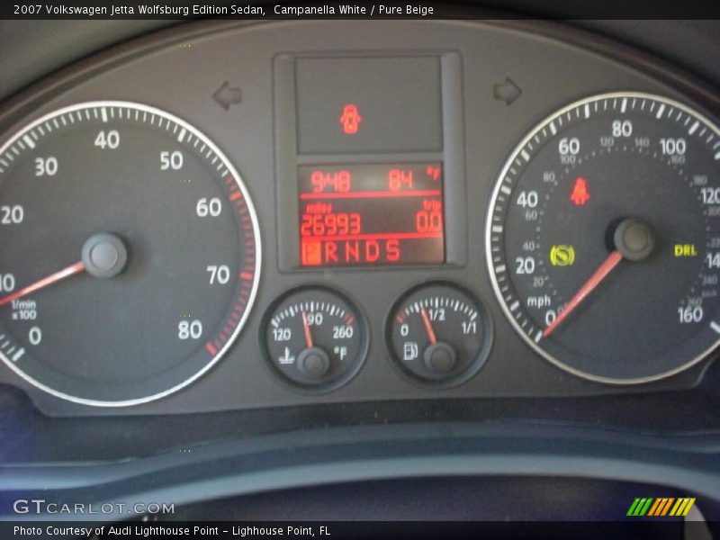 Campanella White / Pure Beige 2007 Volkswagen Jetta Wolfsburg Edition Sedan