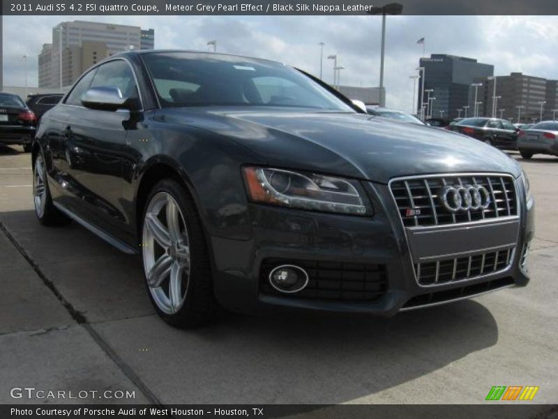 Meteor Grey Pearl Effect / Black Silk Nappa Leather 2011 Audi S5 4.2 FSI quattro Coupe