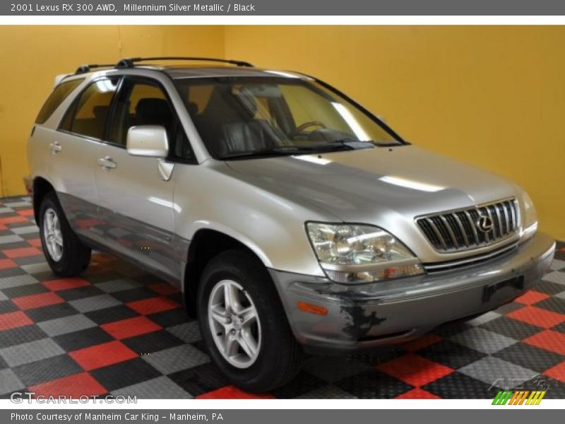 Millennium Silver Metallic / Black 2001 Lexus RX 300 AWD