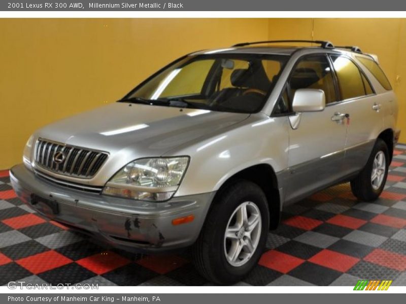 Millennium Silver Metallic / Black 2001 Lexus RX 300 AWD