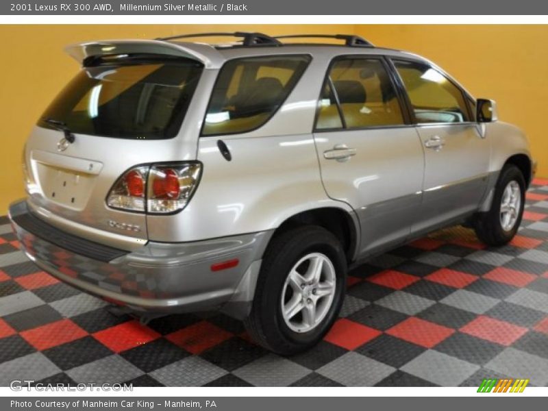 Millennium Silver Metallic / Black 2001 Lexus RX 300 AWD