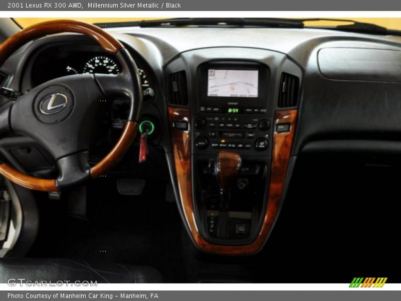 Millennium Silver Metallic / Black 2001 Lexus RX 300 AWD