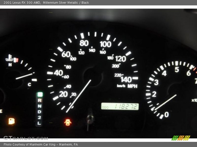 Millennium Silver Metallic / Black 2001 Lexus RX 300 AWD