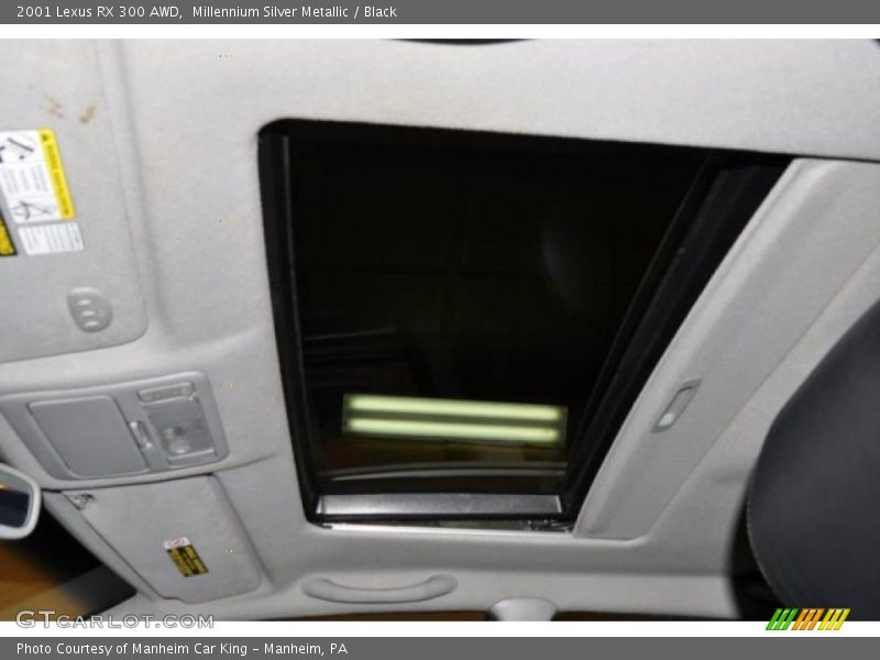 Millennium Silver Metallic / Black 2001 Lexus RX 300 AWD