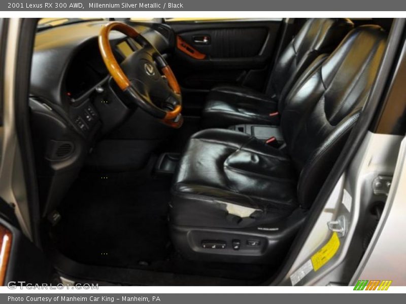 Millennium Silver Metallic / Black 2001 Lexus RX 300 AWD